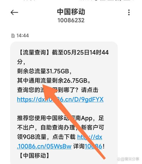 中国移动用户可以通过发送短信来查询当月剩余流量。以下是具体的短信指令和查询方式