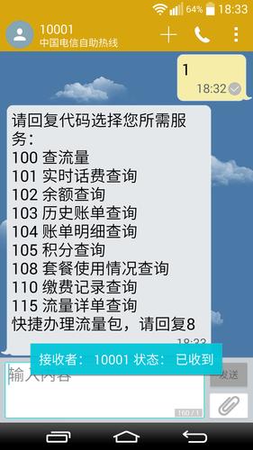 中国电信用户可以通过发送不同的短信指令来查询流量使用情况。以下是几种常见的查询方法