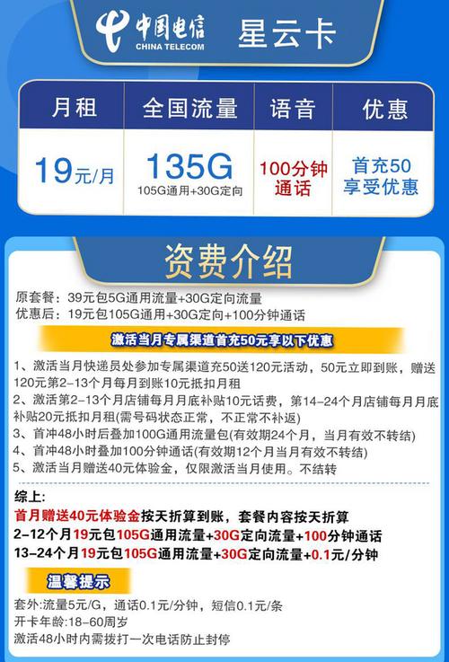 电信星卡是中国电信推出的一款面向年轻用户群体的互联网流量手机卡，以低资费大流量为特点。其中，19元套餐是该系列中较为受欢迎的一个选择，提供了30GB的定向流量和一定的国内通话分钟数，适合日常使用。