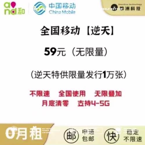 1. 移动20年免流量卡