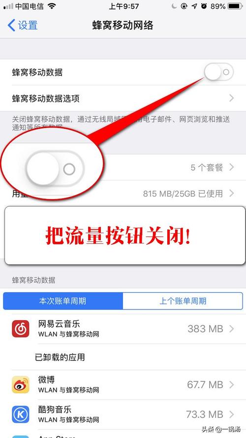 iPhone流量使用与关闭指南